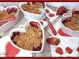 Crumble fraises amandes