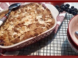 Crumble pommes, raisins et amandes