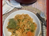 Dahl de lentilles corail aux deux choux