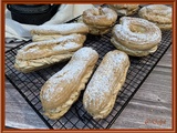 Eclairs et Paris Brest à la chantilly pralinée