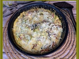 Frittata aux champignons, brocoli et chorizo