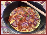 Frittata aux oignons rouges et chorizo