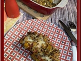 Gratin de courge butternut, quinoa au Comté