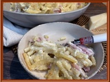 Gratin de pâtes au jambon et crème de parmesan de Cyril Lignac