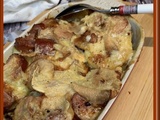 Gratin de pommes de terre et saucisses de Montbéliard au Mont d’or