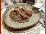 Lentilles aux saucisses de Montbéliard