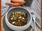 Lentilles et riz aux tomates et carotte