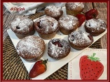 Muffins au yaourt, citron et fraises