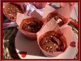 Muffins aux pralines roses