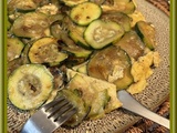 Omelette aux courgettes braisées à l’ail