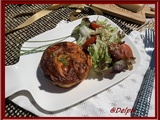 Petits flans de parmesan aux tomates cerise et chorizo
