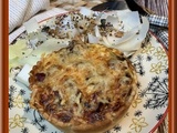 Quiche aux champignons et gésiers de volaille confits