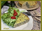 Quiche sans pâte aux courgettes et moutarde à l’ancienne