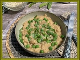 Risotto de petits pois parfumé à la menthe