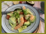 Salade à l’avocat et crevettes