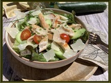 Salade verte au poulet sauce au yaourt