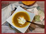 Soupe de potimarron et son fantôme