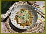Tagliatelles à la truite fumée et courgette
