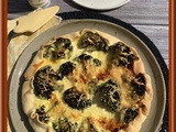 Tarte brocoli, thon et crevettes