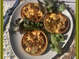 Tartelettes aux oignons nouveaux