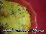 Gratiné courgettes , crevettes et St Jacques