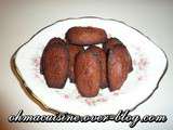 Madeleines au chocolat au lait et coco