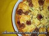 Quiche courgettes brie et noix