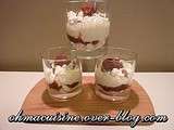 Verrine fromage blanc et crème de marron