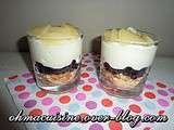 Verrine myrtille et poire