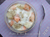 Gratin de chou-fleur au saumon