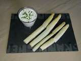 Asperges et sa vinaigrette