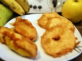 Beignet aux pommes et beignets aux bananes