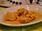 Blancs de poulet lait de coco et curry