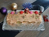 Bûche de noël à la fraise tagada