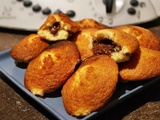 Madeleines coeur fondant au nutella