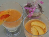 Panna cotta pêche et nectarine