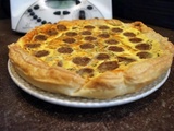 Quiche au saint nectaire et saucisses