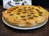 Quiche au saint nectaire et saucisses