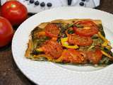 Tarte tomates épinards (coca espagnole)