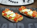 Toast d'avocat au saumon et oeufs au thermomix de Vorwerk