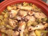 Tajine aux poulets olives citrons