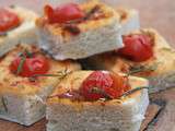 A partager entre amis ce week end : une foccacia super moelleuse aux tomates