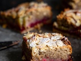 Carrés frangipane rhubarbe framboises ( sg)