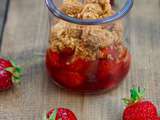 Crumble croustillant pommes/fraises