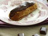 Eclairs au chocolat , craquelin croustillant glaçage chocolat caramel