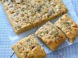 Focaccia sans pétrissage