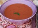 Gaspacho tomate , poivron et fraise