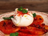 Granité de tomate et de pastèque pour la burrata