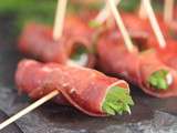 Petits rouleaux de bresaola pour un apéritif léger