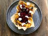 Salade d'automne à la courge butternut râpée , betterave et feta